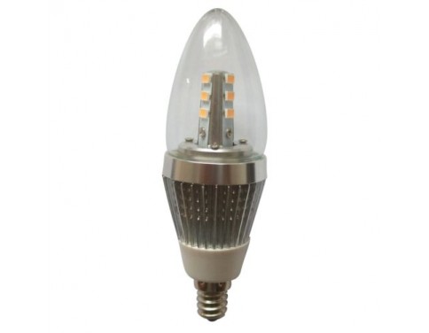 5W E12 6-Pack LED candle bulbs for crystal chandeliers candelabra base bulb